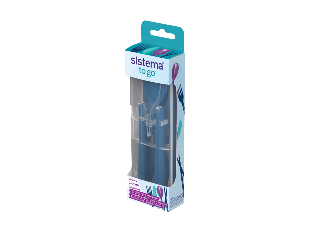 Sistema Cutlery TO GO™ – 4-in-1 Travel Utensil Set | Qatar Delivery Sistema Cutlery TO GO™ – 4-in-1 Travel Utensil Set | Qatar Delivery